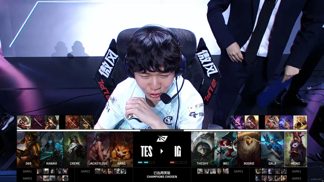 DK血洗IG，Doinb关键团战开团秒人宿命之战入围赛，锁定晋级资格